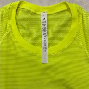 Lululemon Neon Yellow Athletic Top size 4